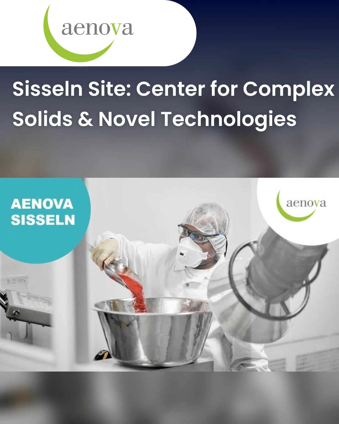 https://www.pharmacompass.com/video-supplier-spotlight/aenova-group/sisseln-site-center-for-complex-solids-novel-technologies