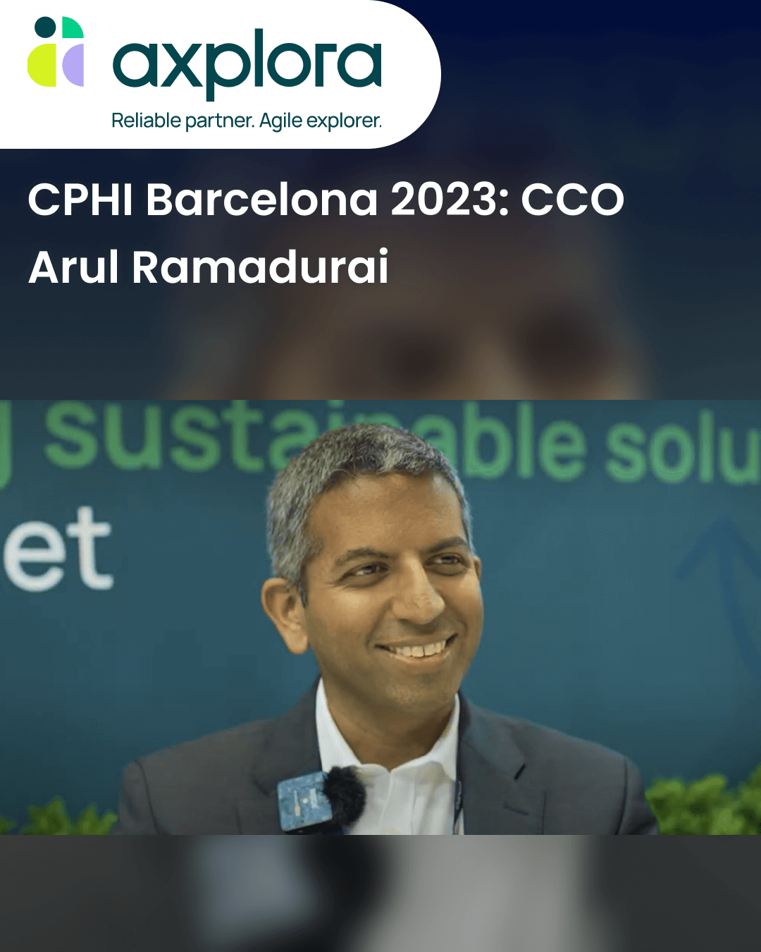 CPHI Barcelona 2023: CCO Arul Ramadurai