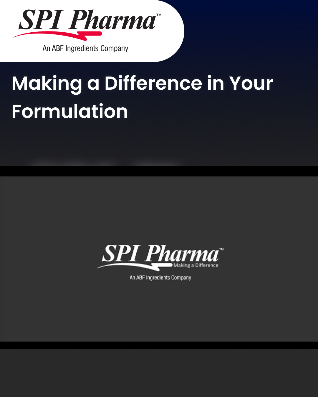 Making a Difference in Your Formulation