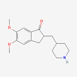 4-[(5,6-Dimethoxy-1-indanon-2-yl)methyl]piperidine