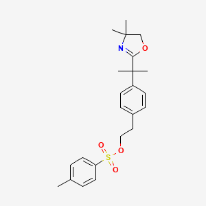 2-[4-[2-(4,4-dimethyl-5H-1,3-oxazol-2-yl)propan-2-yl]phenyl]ethyl 4-methylbenzenesulfonate