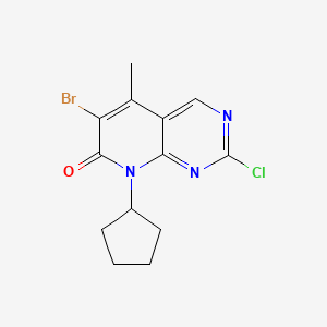 6-Bromo-2-chloro-8-cyclopentyl-5-methylpyrido(2,3-d)pyrimidin-7(8H)-one