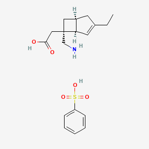 [(1R,5S,6S)-6-(Aminomethyl)-3-ethylbicyclo[3.2.0]hept-3-en-6-yl]acetic acid monobenzenesulfonate