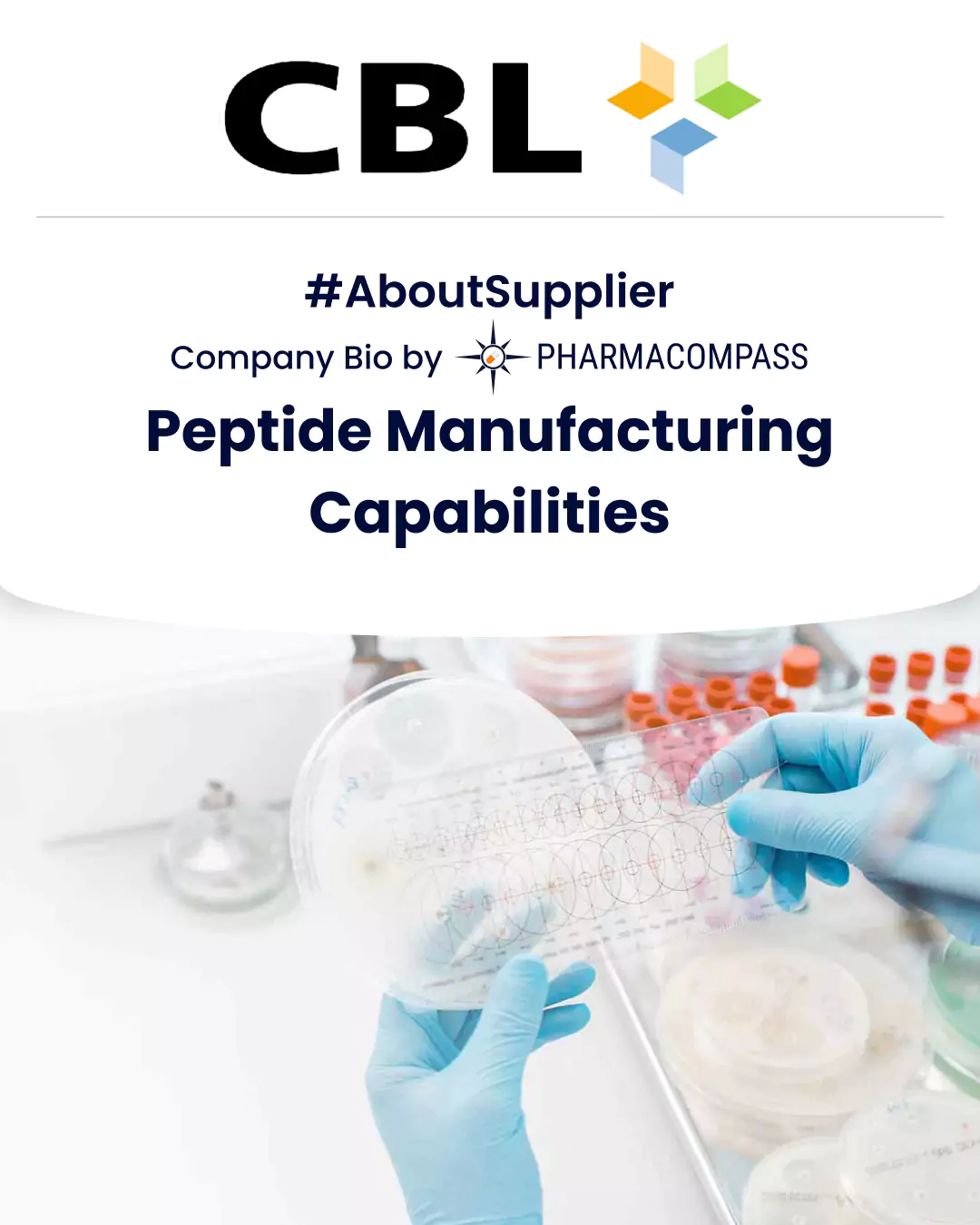 Overview of peptide development & contract manufacturing services & more on CBL