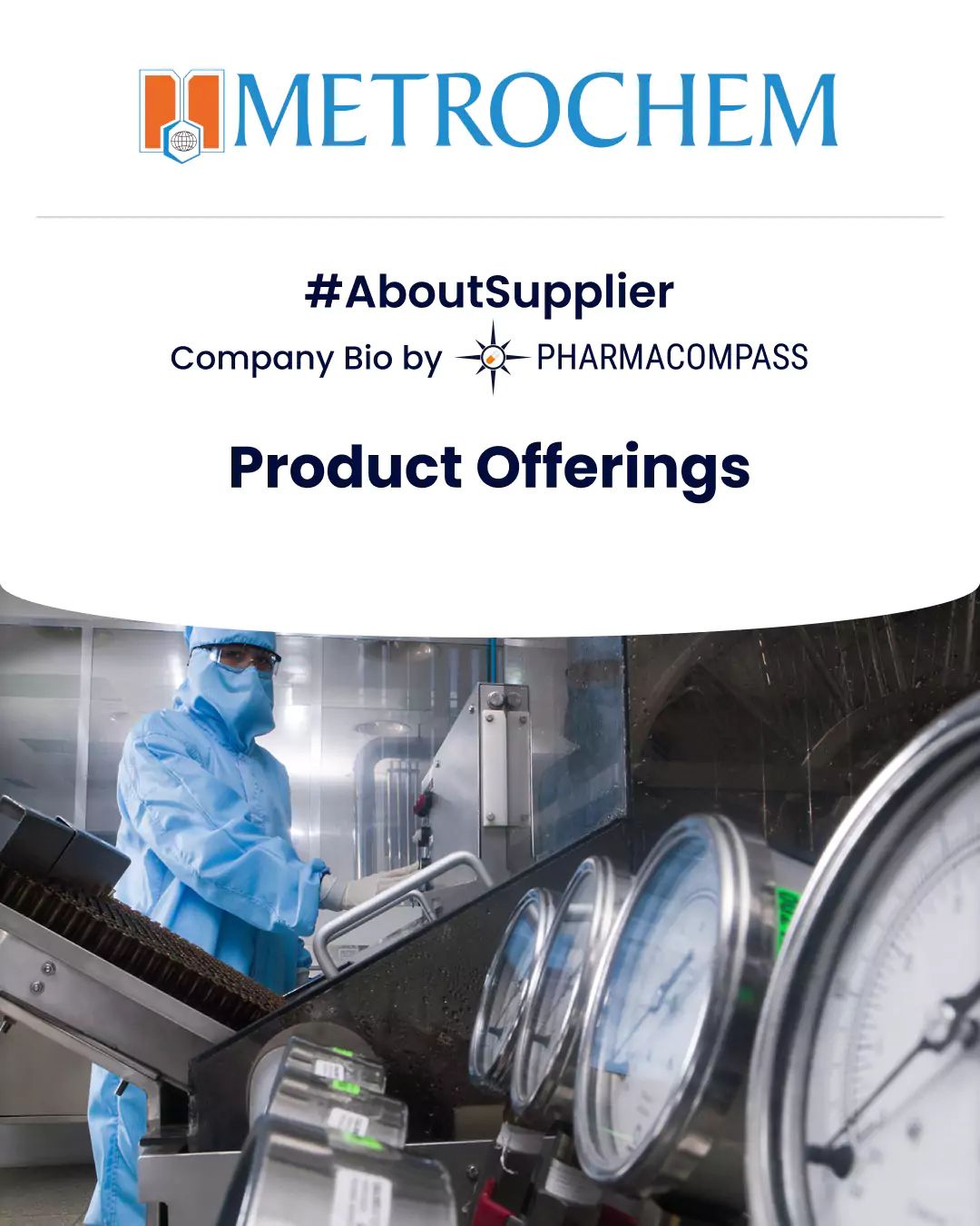 View Metrochem API`s portfolio of APIs, Intermediates & Pellets (Semi-finished formulations) & explore Metrochem`s R&D activities on PharmaCompass.