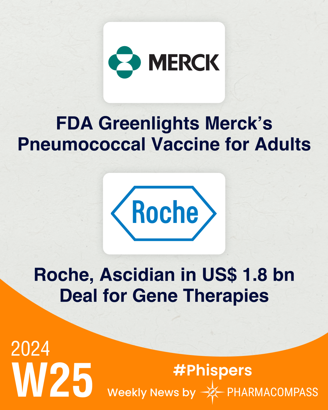 Merck wins FDA nod for pneumococcal vaccine; Roche partners Ascidian to develop novel gene therapies