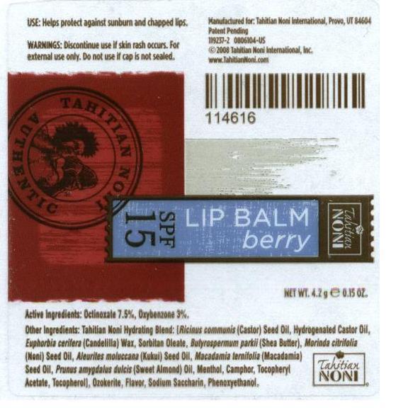 Berry Lip Balm Label