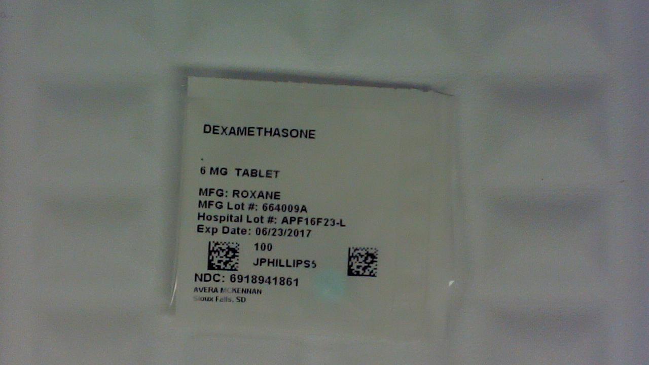 Dexamethasone 6 mg tablet