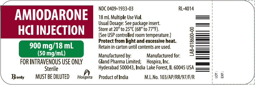 PRINCIPAL DISPLAY PANEL - 900 mg/18 mL Vial Label