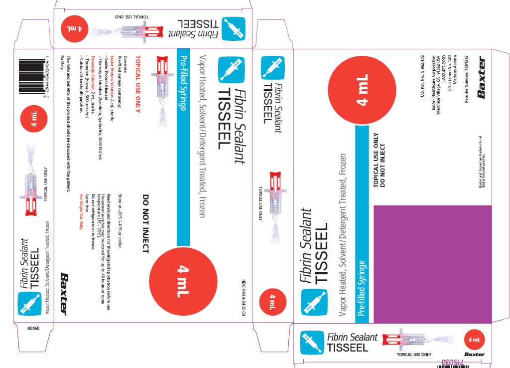 TISSEEL Pre-filled syringe 4 mL unit carton