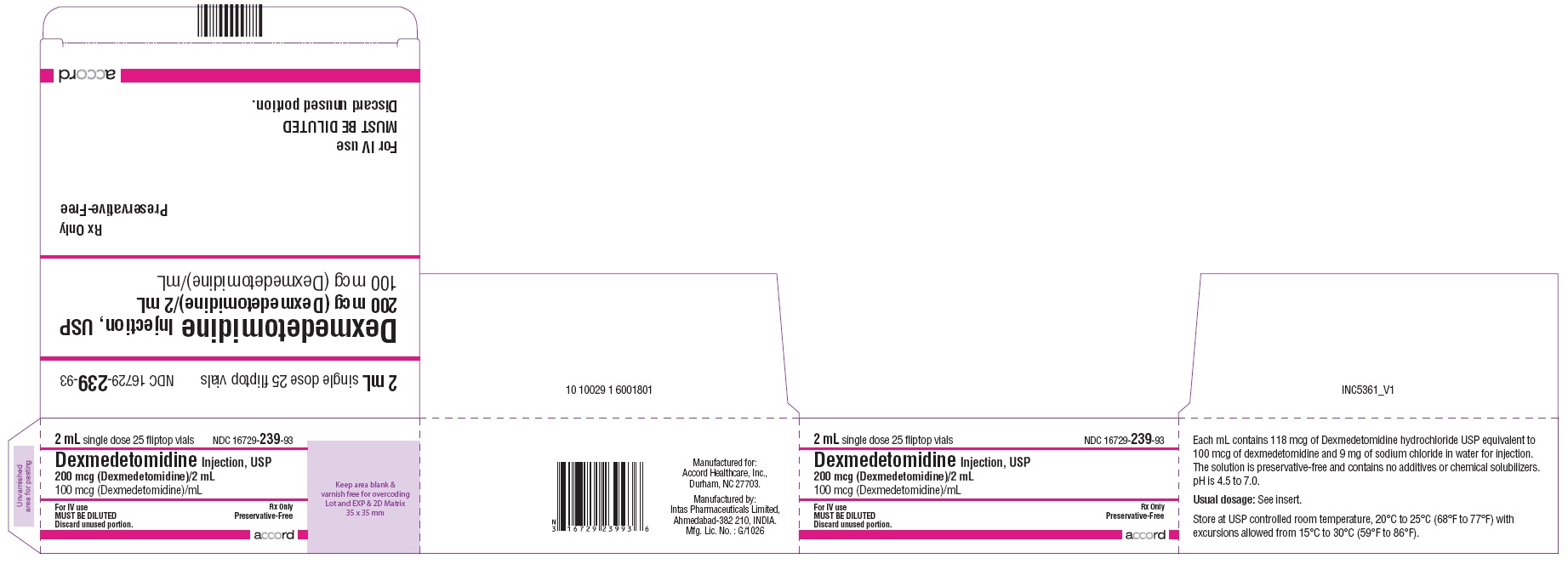 Dexmedetomidine100 mcg-mL-label