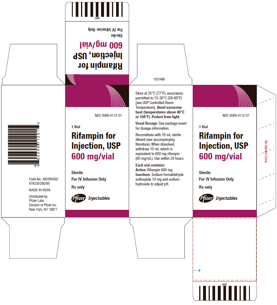 Principal Display Panel - 600 mg Vial Carton