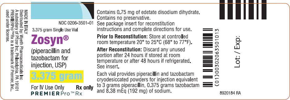 PRINCIPAL DISPLAY PANEL - 3.375 gram Vial Label