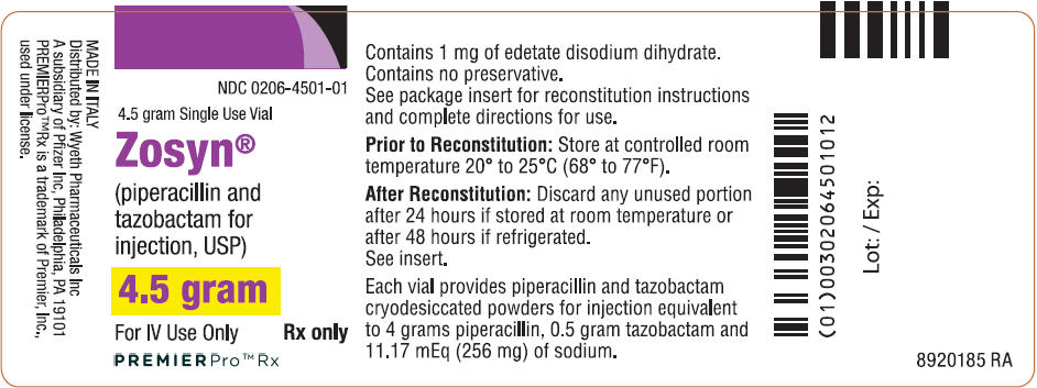 PRINCIPAL DISPLAY PANEL - 4.5 gram Vial Label