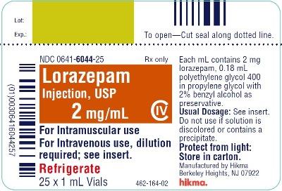 Iv stability lorazepam syringe